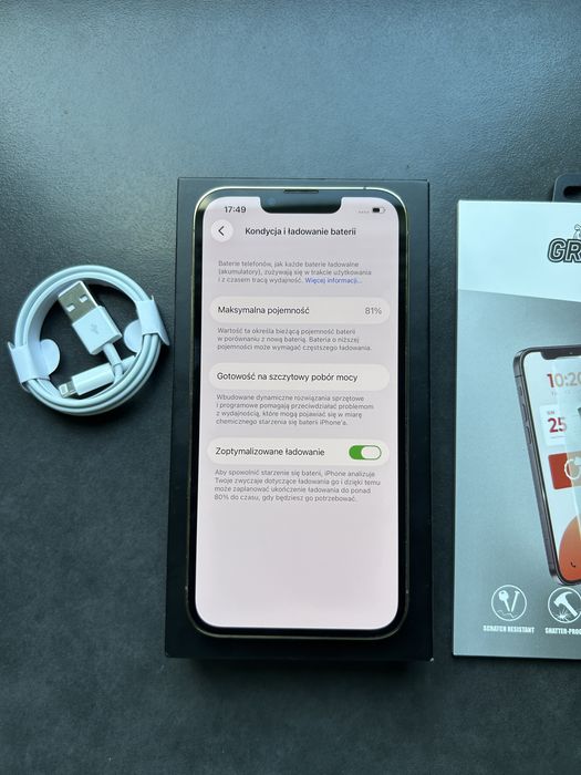 Iphone 13 pro 128 GB 81% Idealny Cały Zestaw