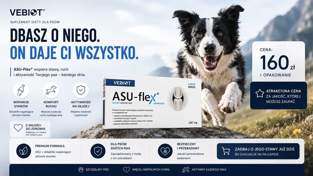 ASU-flex dla psa, preparat na stawy, suplement na stawy, atrakcyjna cena.