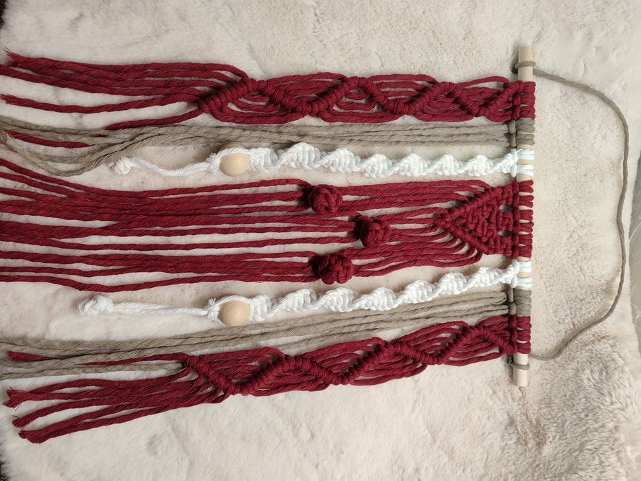 Painel decorativo macramé