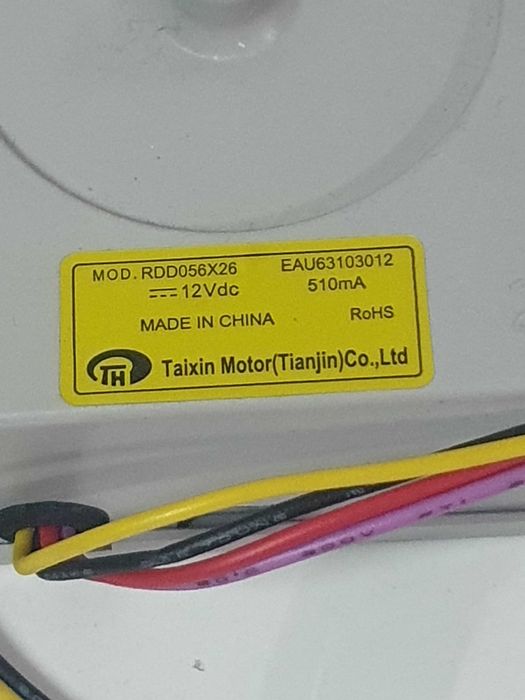 Motor ventilador para frigorífico LG 12vdc