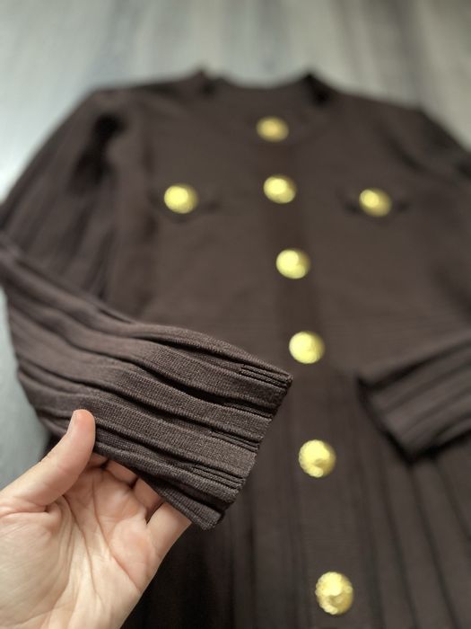 Трикотажна шоколадна сукня