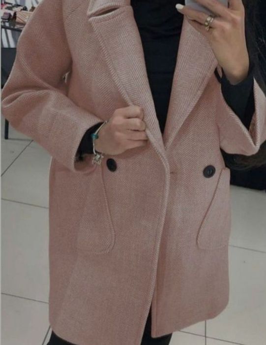 Коротке пальто гусяча лапка