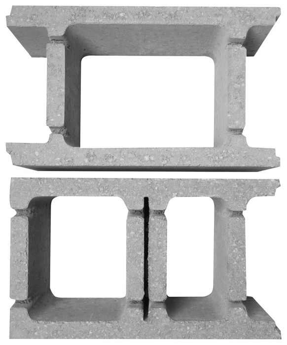 Betonowy pustak szalunkowy / kostka szalunkowa 49x30x20 cm