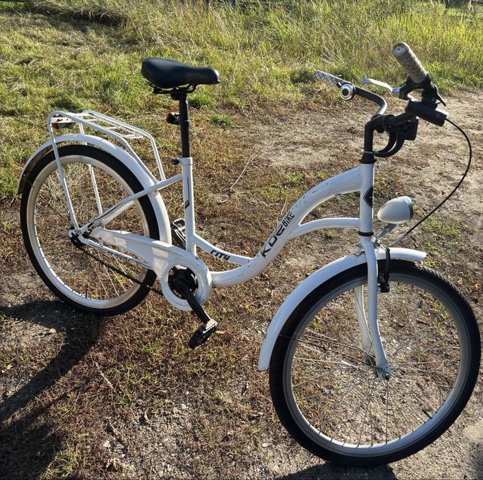 Sprzedam biały rower miejski typu „damka” marki Kozbike City.