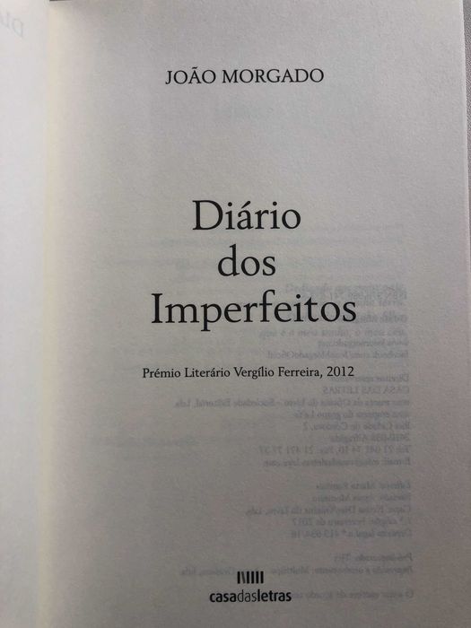 (NOVO) Diário dos Imperfeitos - João Morgado