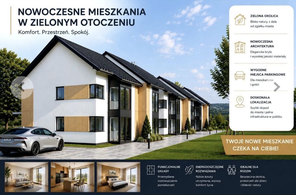 Na sprzedaż .Mieszkanie 48.80 m2  Mucharz-Jezioro Mucharskie