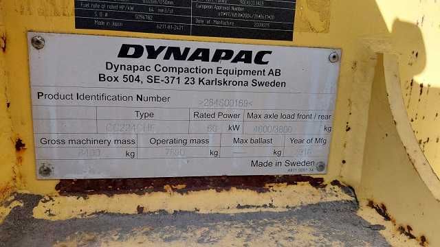 Каток комбінований DYNAPAC  CC224CHF 2010 р.в.
