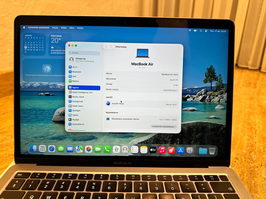 laptop Macbook air m1 8gb 256GB