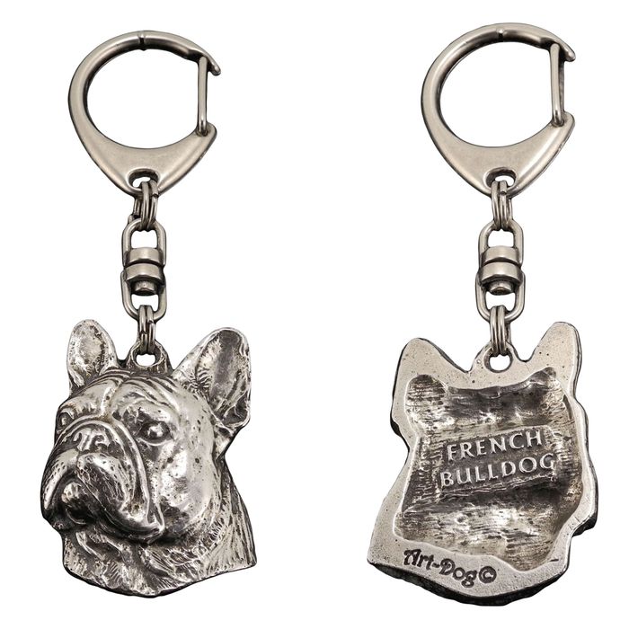 Buldog francuski II brelok posrebrzany Art-Dog