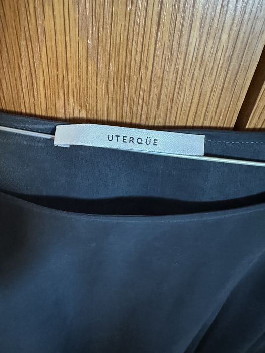 Blusa Uterque azul acizentado