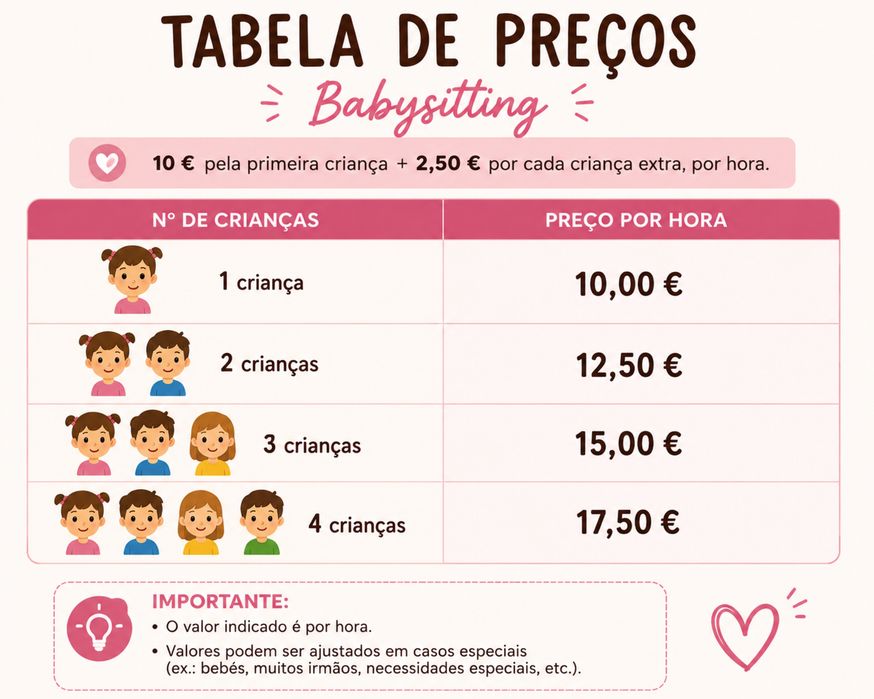 Serviso de babysitting.