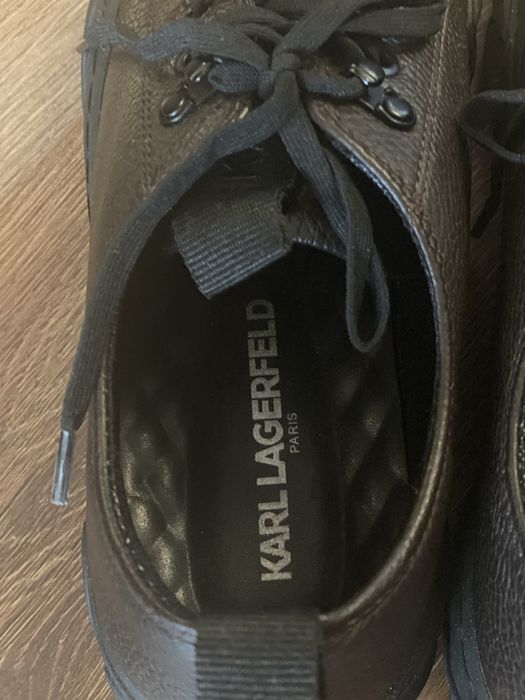 Чоловічі шкіряні кеди Karl Lagerfeld leather low-top sneakers