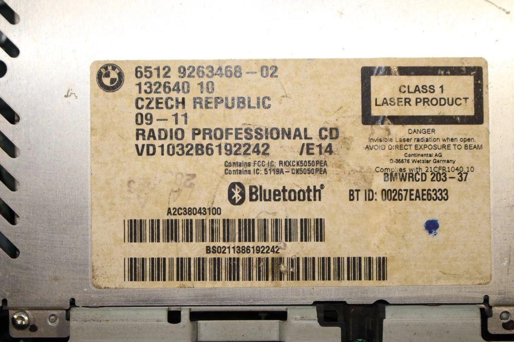 Rádio / auto-rádio BMW X1 (E84)