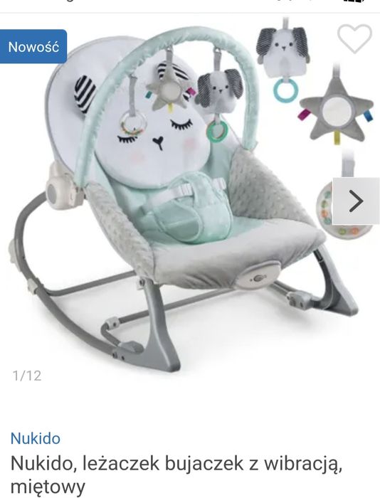 Leżaczek, bujaczek, leżak z wibracją