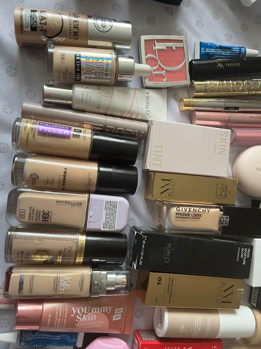 Zestaw podkładów do twarzy Dior,Guerlain,Armani…