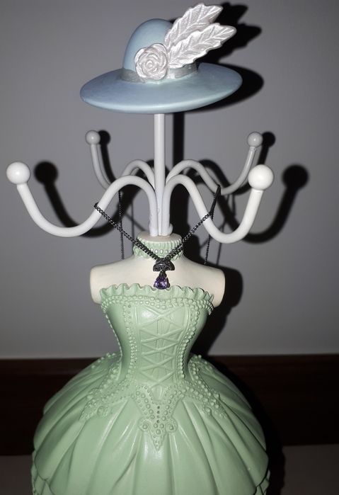 Naszyjnik łańcuszek wisiorek cyrkonia srebro 41 cm Apart W.Kruk