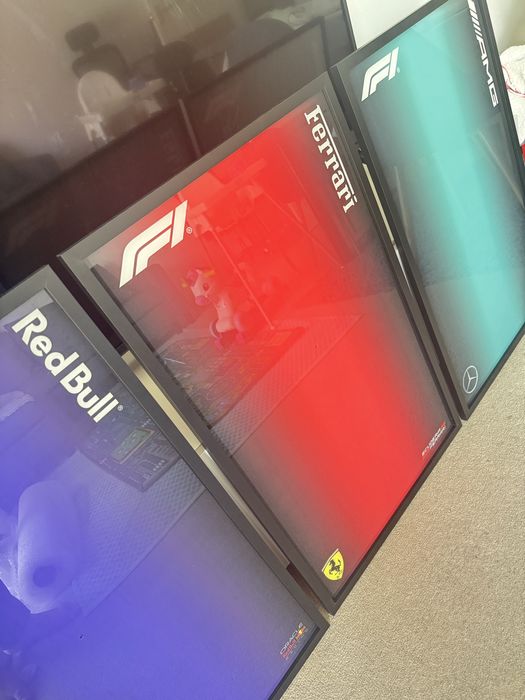 Coleção 4 quadros para lego formula 1 ferrari mclaren mercedes redbull