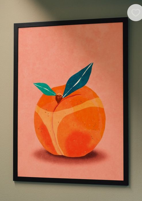 Plakat Raissa Oltmanns Twój łup jest brzoskwiniowy - ramka ikea GRATIS