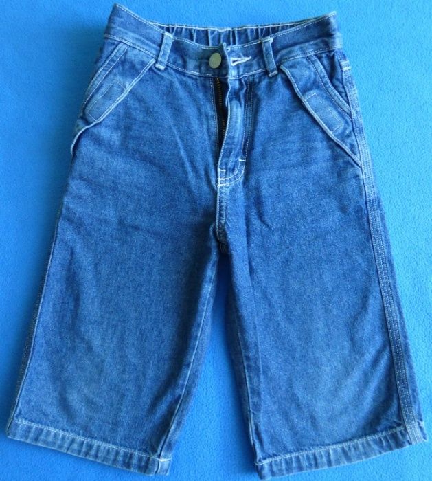 Krótkie spodenki jeans chłopięce