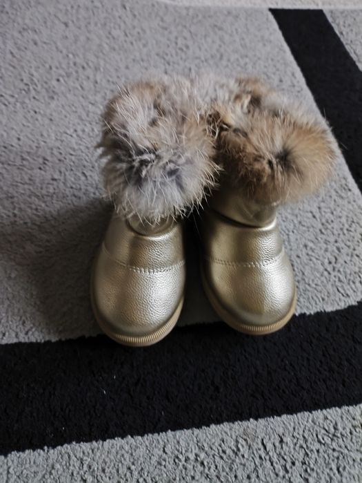 Buty zimowe śniegowce dla dziewczynki r 25