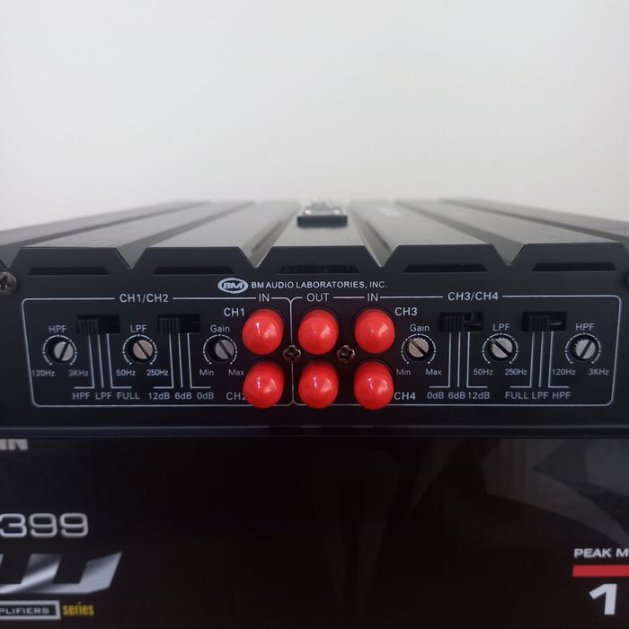 підсилювач звуку в авто 4-канальний XW-F4399 • автопідсилювач 4 канали