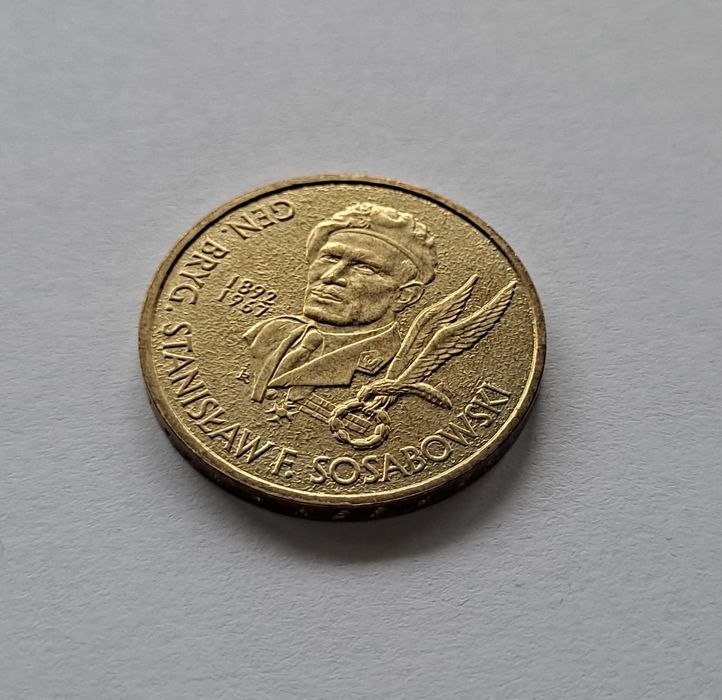 Moneta 2 złote  Generał Stanisław Sosabowski 2004 r.