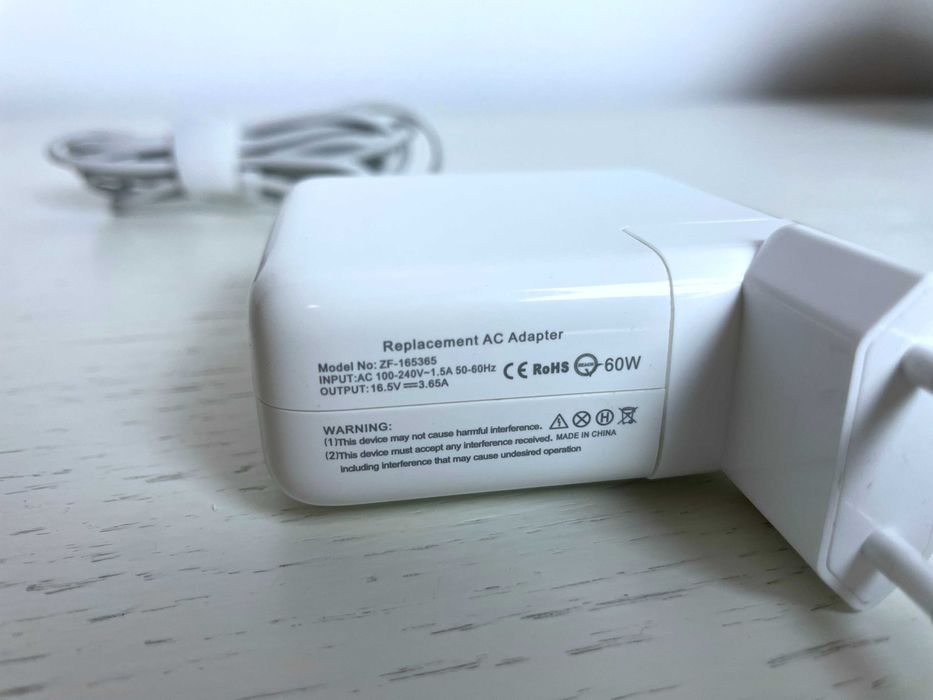 Ładowarka do MacBook Pro 13", 60W złącze MagSafe (kształt L) / A1344