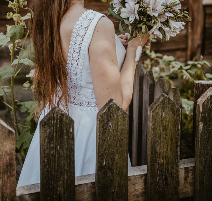 Biała suknia ślubna - boho