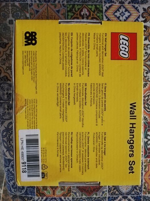 Ganchos de parede lego