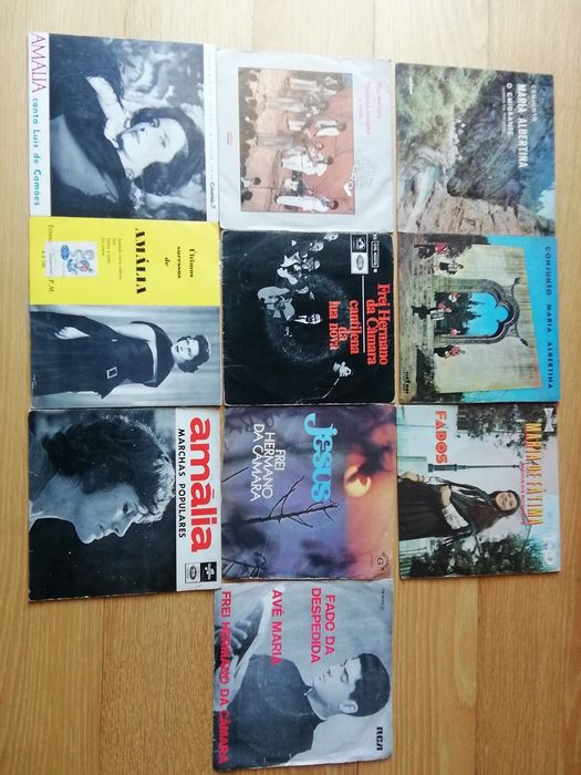 9 Discos vinil single.