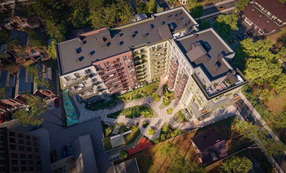 1к квартира з терасою ЖК Ютландія бізнес-клас