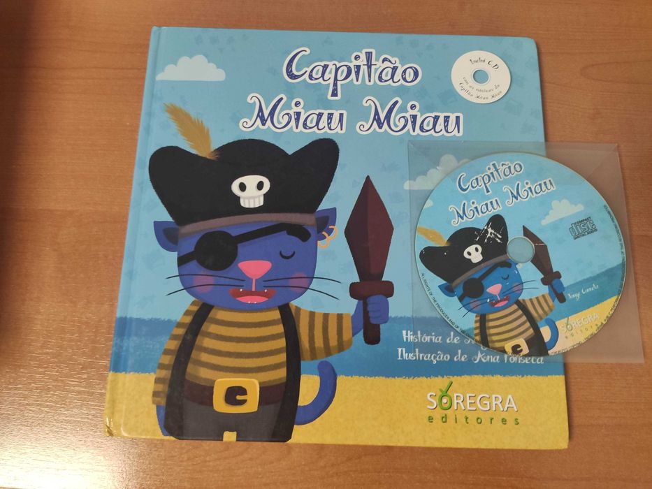 Livro- Capitão Miau Miau- c/CD