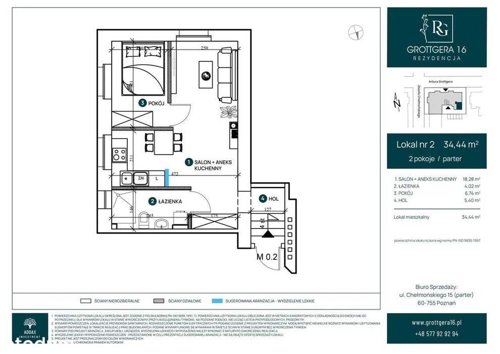 | Передпродаж | 2-кімнатна квартира в Познані M2/P