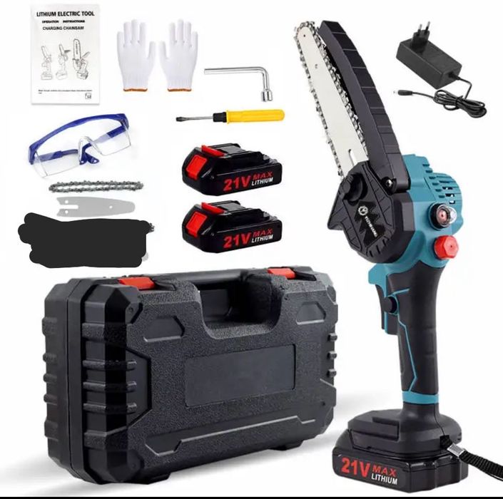 Mini motoserra com deposito para o oleo 4 polegadas