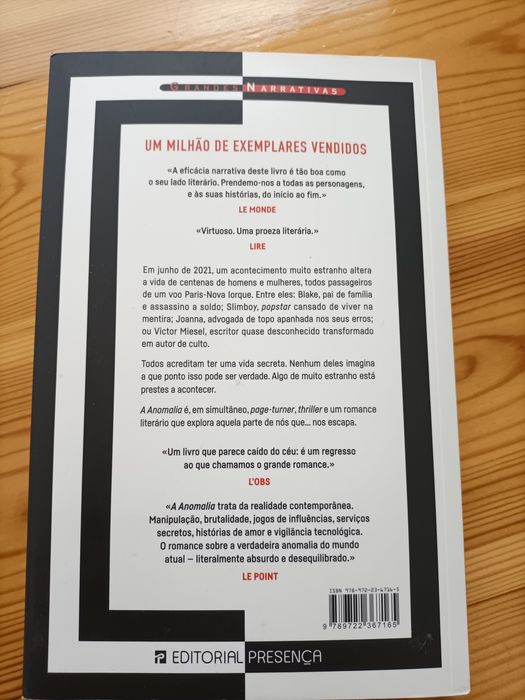 A anomalia livro