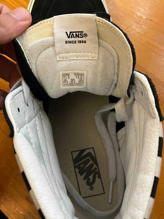 Vans Sk8-Hi Checkerboard Black White