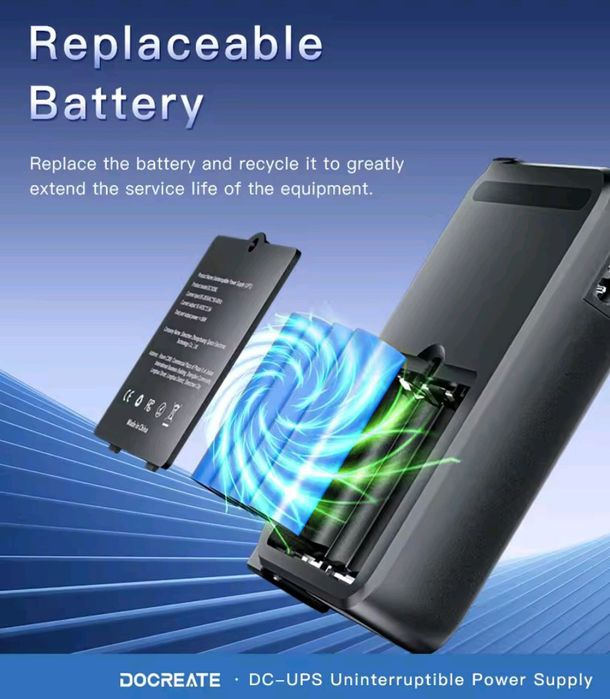 В наявності UPS DOCREATE DC1036L 36 W для роутера