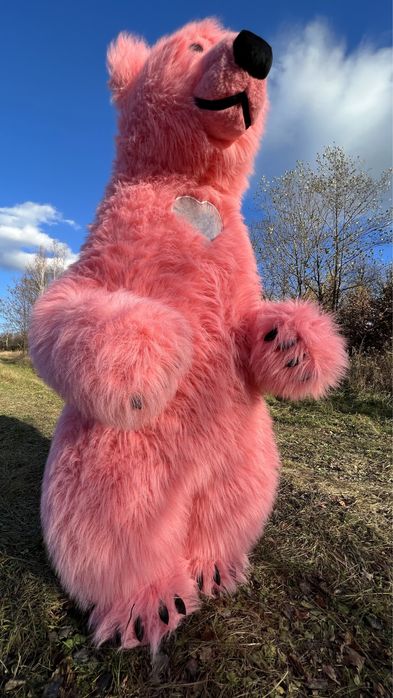 Рожевий ведмедик Коломия.Білий ведмідь.Аніматори