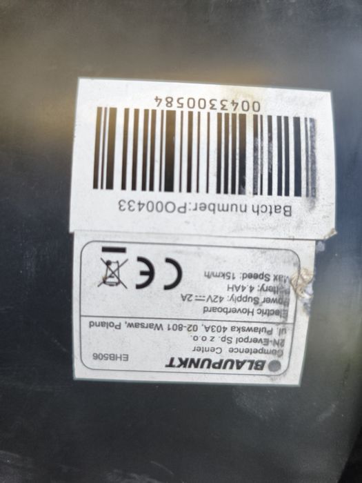 Blaupunkt EH506 Hoverboard – włącza się, do naprawy / na części