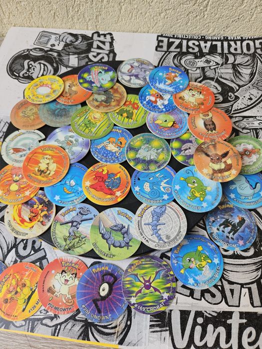 Pokemon Tazos Lot 40+ Vintage