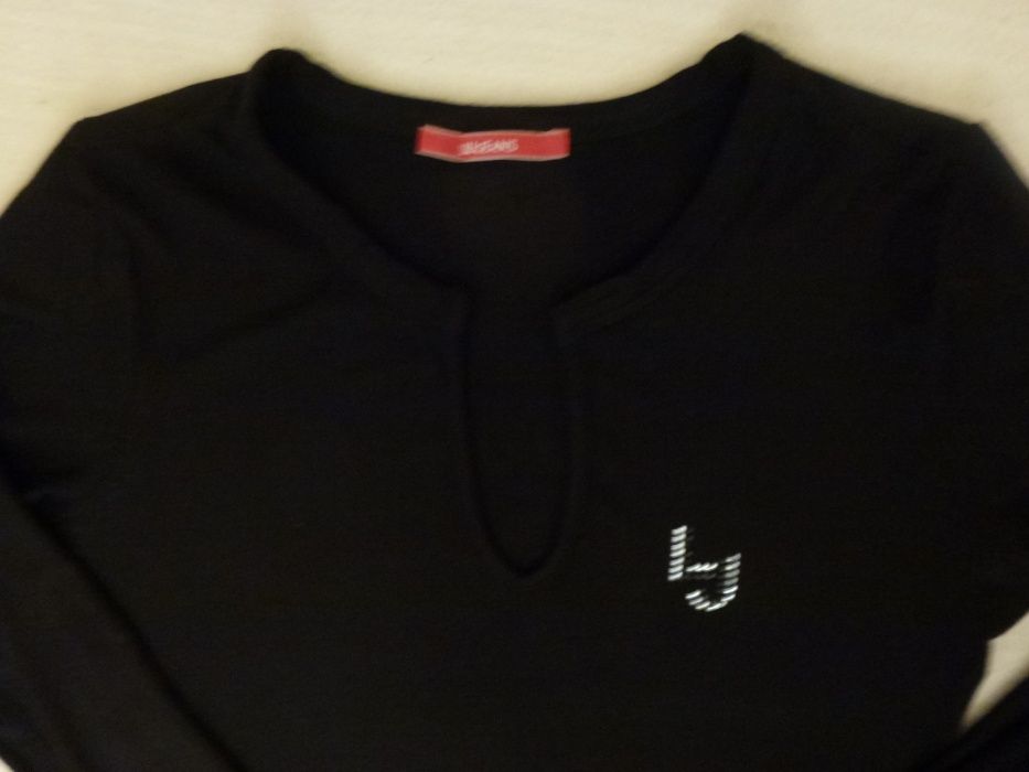 LIU JEANS podkoszulek T-Shirt M/L czarny długi rękaw