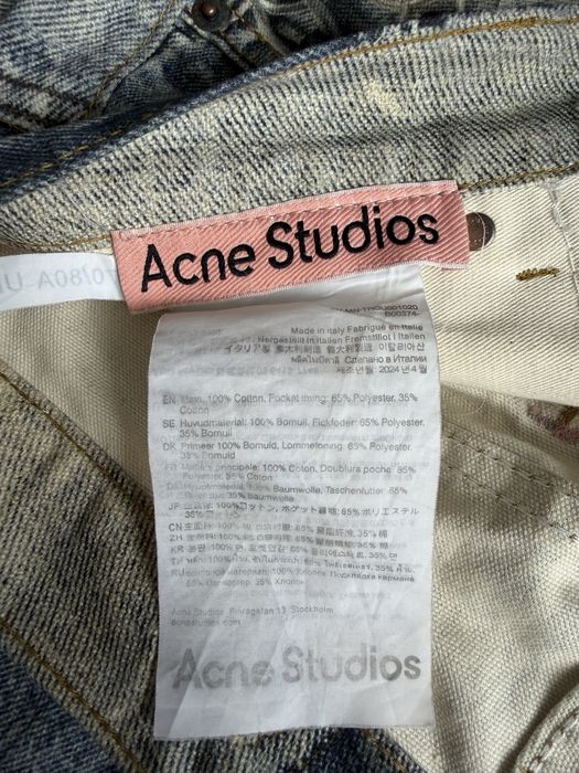 Шорты Acne Studios с джинсовым принтом
