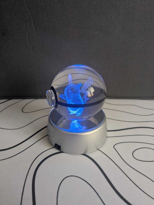 3D Crystal Ball Pokemon Pikachu