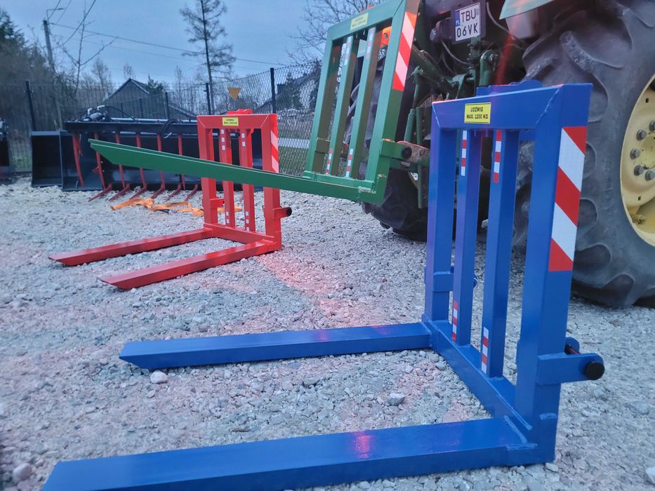 Paleciak na tył ciągnika/ MINI traktorka Widły do palet WZMOCNIONE