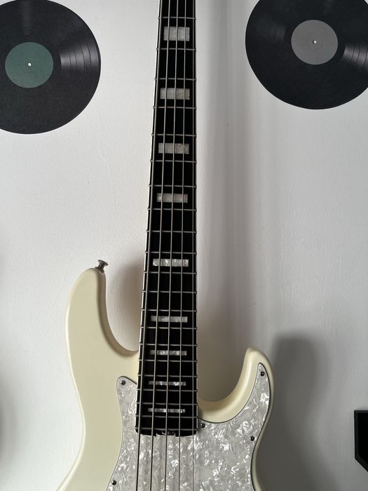 Harley Benton Enhanced MP-5EB Creme COSTUMIZED Mafra • OLX.pt