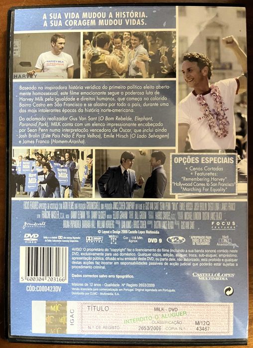 DVD "Milk" com Sean Penn