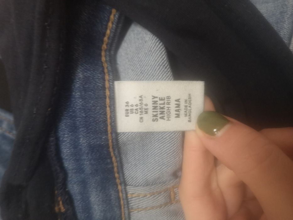 Spodnie ciążowe jeans 36