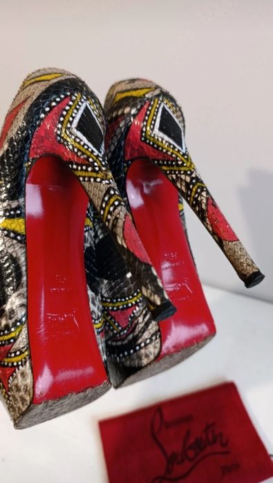Sapatos Christian Louboutin Bianca 140  PYTHON