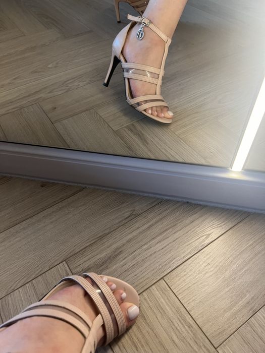 Sandały na obcasach Trussardi