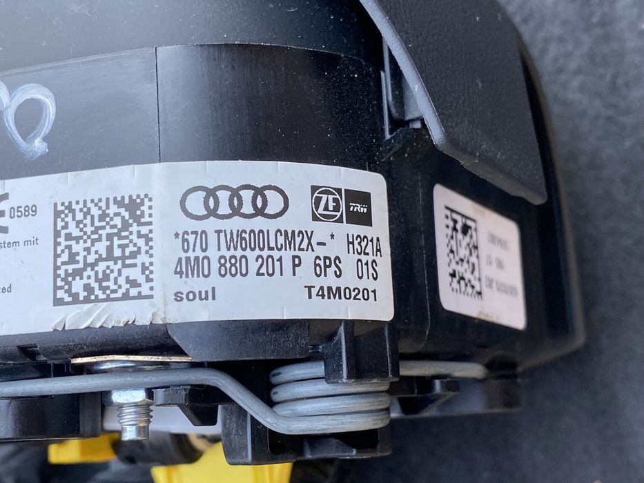 Подушка безпеки в кермо руль airbag водійська audi q7 4m чорна usa